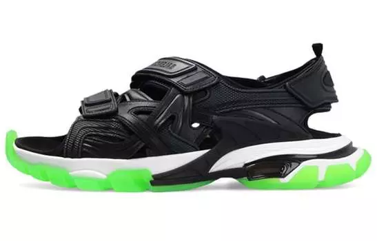 Сандалии мужские пляжные Balenciaga Track 2.0, черный