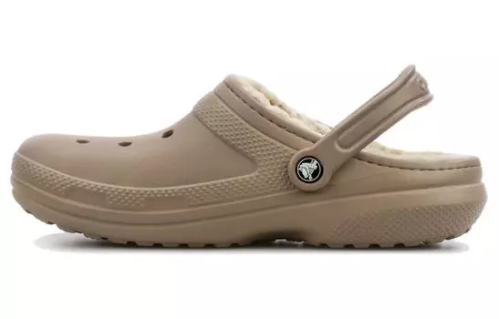 Мужские пляжные сандалии Crocs Classic на подкладке, Light Brown