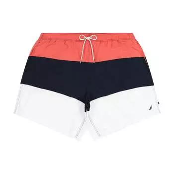 Мужские пляжные шорты Nautica, цвет spiced coral