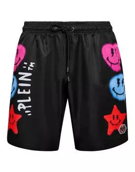Мужские пляжные шорты PHILIPP PLEIN, черный