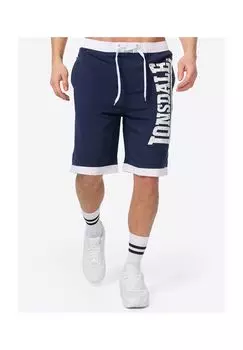 Мужские пляжные шорты стандартного кроя CLENNELL LONSDALE, темно-сине-белый