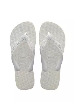 Мужские пляжные тапочки белого цвета с логотипом Havaianas