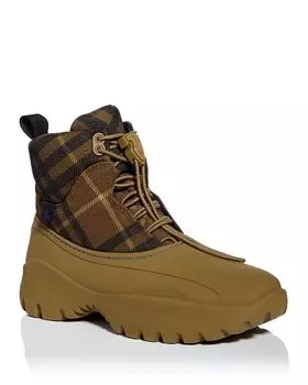 Мужские походные ботинки Check Scoot Burberry, коричневый/бежевый