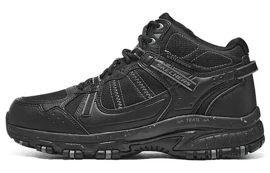 Мужские походные ботинки Hillcrest среднего размера, черные Skechers