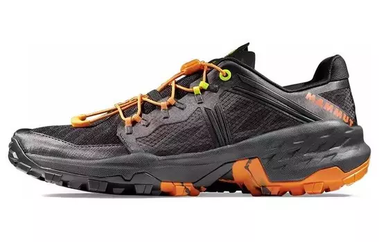 Мужские походные ботинки Sertig с низким верхом, черные/оранжевые Mammut