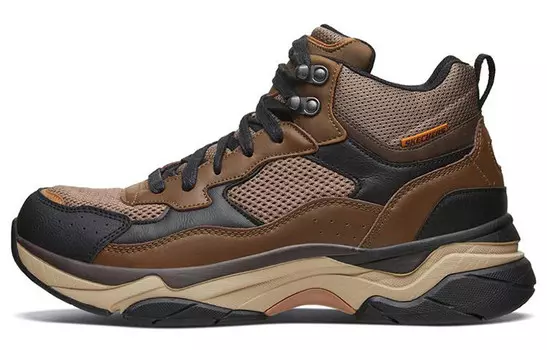 Мужские походные ботинки Staxed Mid Top Brown Skechers