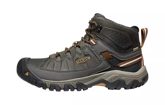 Мужские походные ботинки Targhee 3 средней высоты, оливково-черные/светло-коричневые Keen
