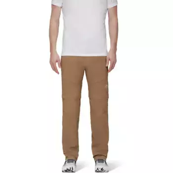 Мужские ПОХОДНЫЕ ЗАСТЕЖКИ-МОЛНИИ Mammut съемные горные штаны, цвет Marrn claro