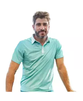 Мужские поло Triple Chill с охлаждающим эффектом NoNetz, зеленый