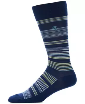 Мужские полосатые носки Crew Perry Ellis Portfolio, синий