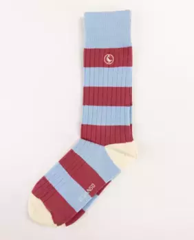 Мужские полосатые ребристые хлопковые носки El Ganso, красный