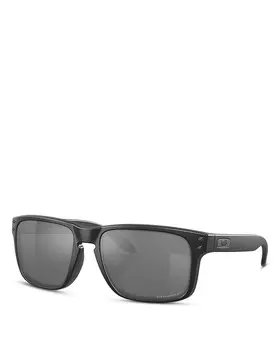 Мужские поляризационные квадратные солнцезащитные очки Oakley Holbrook, 57 мм, черный