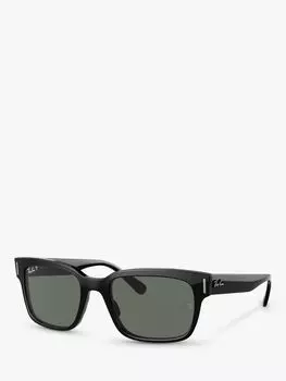 Мужские поляризационные квадратные солнцезащитные очки Ray-Ban RB2190, черные/серые