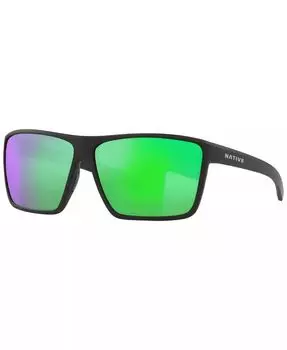 Мужские поляризационные солнцезащитные очки Native Wells XL, зеркало XD9023 Native Eyewear, черный