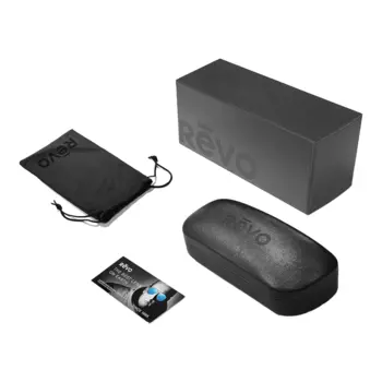 Мужские поляризационные солнцезащитные очки REVO со складками и кристаллами Evergreen, зеленый