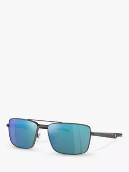 Мужские поляризованные прямоугольные солнцезащитные очки fz5001 Scuderia Ferrari, цвет Dark Gunmetal