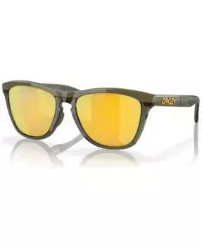 Мужские поляризованные солнцезащитные очки Frogskins Range, зеркальные OO9284 Oakley, зеленый