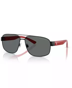 Мужские поляризованные солнцезащитные очки PH3156 Polo Ralph Lauren, мультиколор