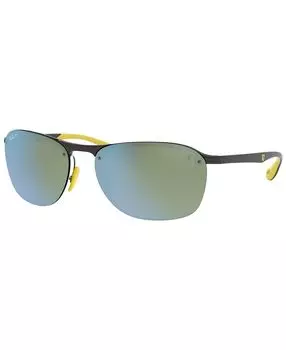 Мужские поляризованные солнцезащитные очки, RB4302M Scuderia Ferrari Collection 62 Ray-Ban
