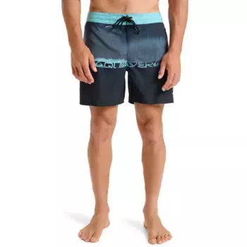Мужские повседневные 16-дюймовые плавательные шорты Quiksilver, чёрный