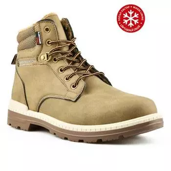 Мужские повседневные ботинки бежевого цвета на теплой подкладке Tendenz