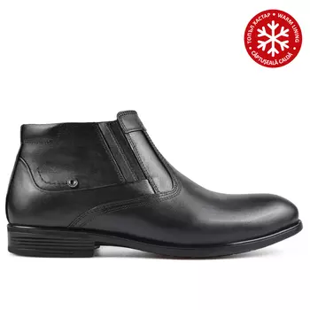 Мужские повседневные ботинки черные на теплой подкладке Tendenz