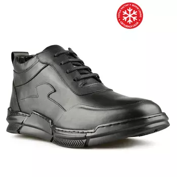 Мужские повседневные ботинки черные на теплой подкладке Tendenz