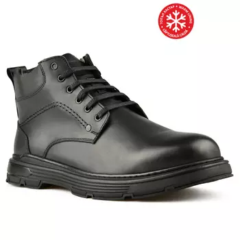 Мужские повседневные ботинки черные на теплой подкладке Tendenz