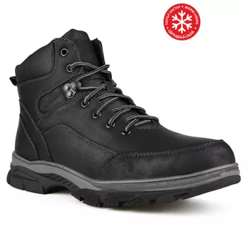 Мужские повседневные ботинки черные на теплой подкладке Tendenz