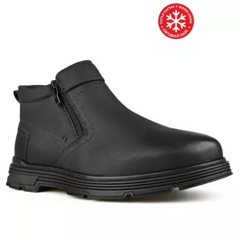 Мужские повседневные ботинки черные на теплой подкладке Tendenz