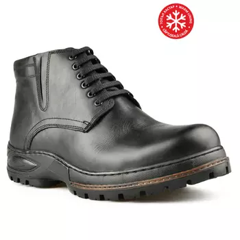 Мужские повседневные ботинки черные на теплой подкладке Tendenz