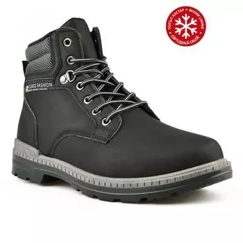 Мужские повседневные ботинки черные на теплой подкладке Tendenz