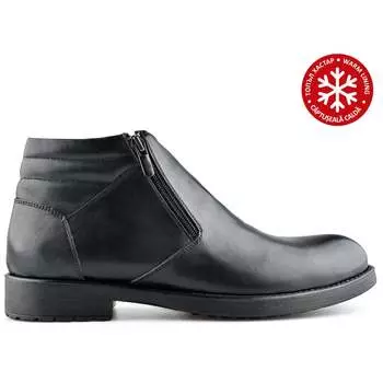 Мужские повседневные ботинки черные на теплой подкладке Tendenz