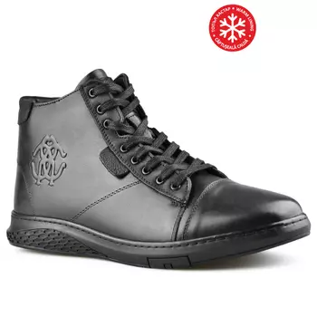 Мужские повседневные ботинки черные на теплой подкладке Tendenz