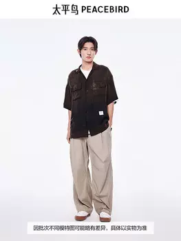 Мужские повседневные брюки Peacebird прямые, хаки