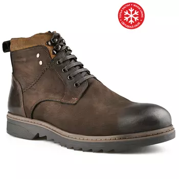 Мужские повседневные коричневые ботинки на теплой подкладке Tendenz