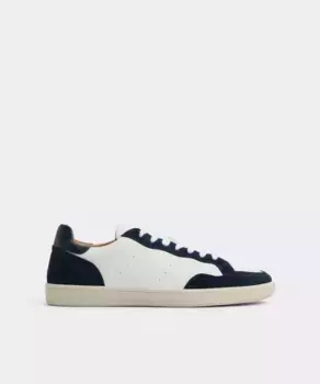 Мужские повседневные кожаные кроссовки с круглым носком Aldo, тёмно-синий