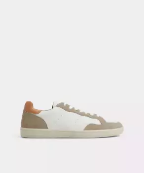 Мужские повседневные кожаные кроссовки с круглым носком Aldo, белый