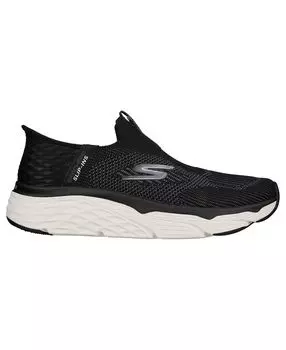 Мужские повседневные кроссовки без шнурков max cushioning slip-on от finish line Skechers, черно-белый