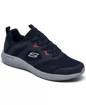 Мужские повседневные кроссовки bounder - high degree slip-on от finish line Skechers, синий