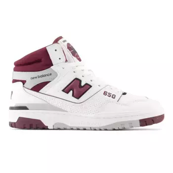 Мужские повседневные кроссовки Retro Basket 650 New Balance, белый/бордовый
