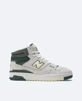 Мужские повседневные кроссовки Retro Basket 650 PREMIUM New Balance, белый зеленый