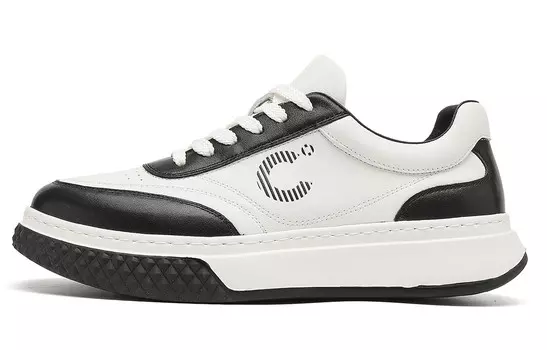 Мужские повседневные мужские низкие белые/черные C°Banner