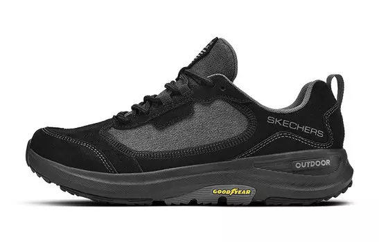 Мужские повседневные мужские низкие черные угольные серые Skechers