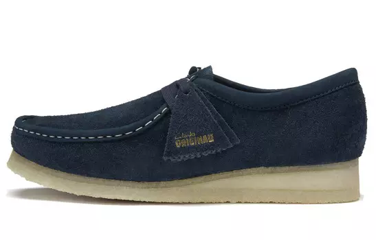 Мужские повседневные мужские низкие кеды голубого цвета Clarks