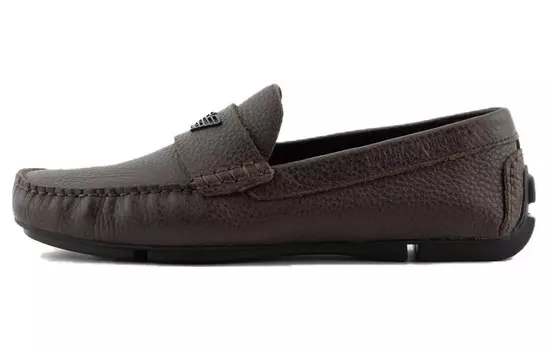 Мужские повседневные мужские низкие темно-коричневые Emporio Armani