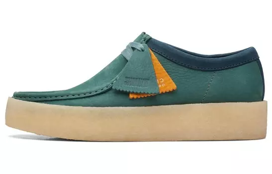 Мужские повседневные мужские низкие зеленые Clarks