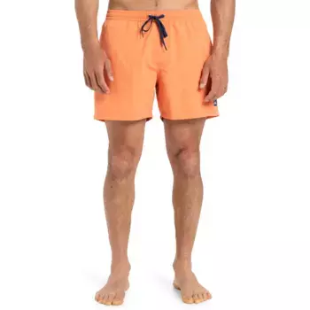 Мужские повседневные однотонные 15-дюймовые плавательные шорты Quiksilver, оранжевый