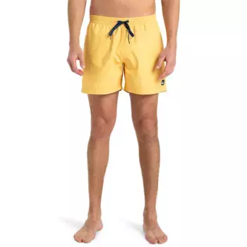Мужские повседневные однотонные 15-дюймовые плавательные шорты Quiksilver, жёлтый