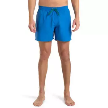 Мужские повседневные однотонные 15-дюймовые плавательные шорты Quiksilver, синий
